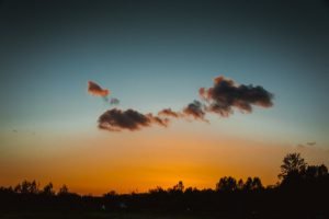 nuages sur la gloriette